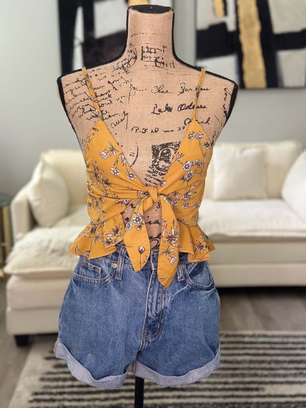 Zaful floral print camisole top
